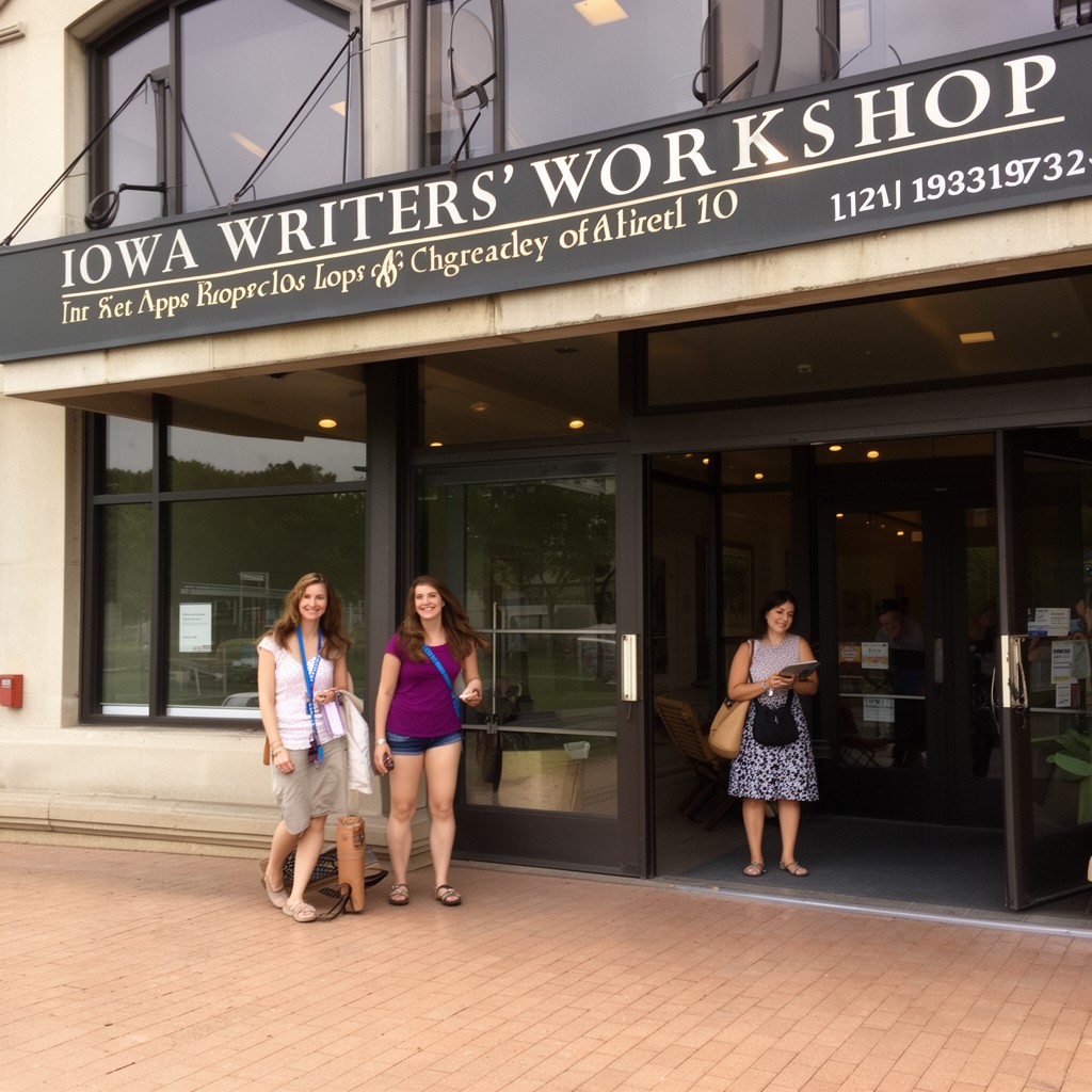AI-generated illustration of Iowa Writers' Workshop