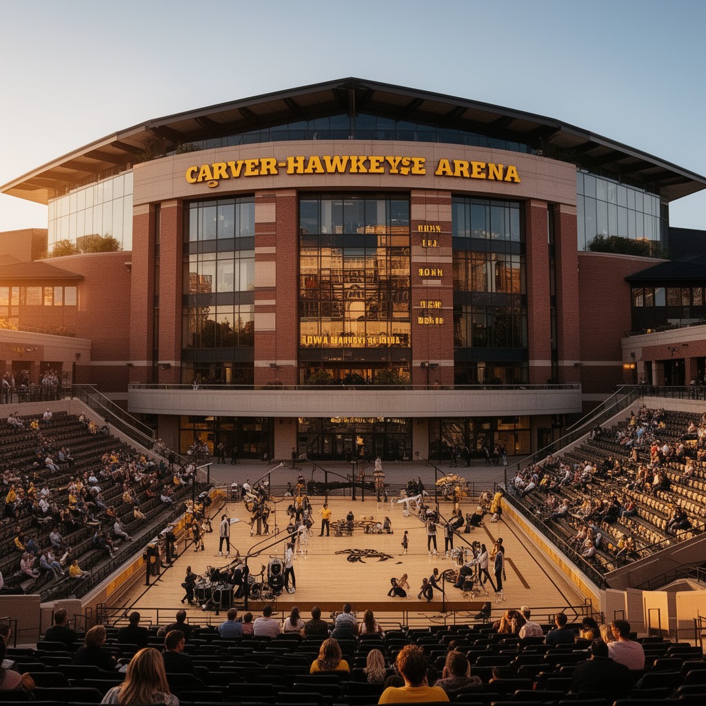 AI-generated illustration of Carver-Hawkeye Arena