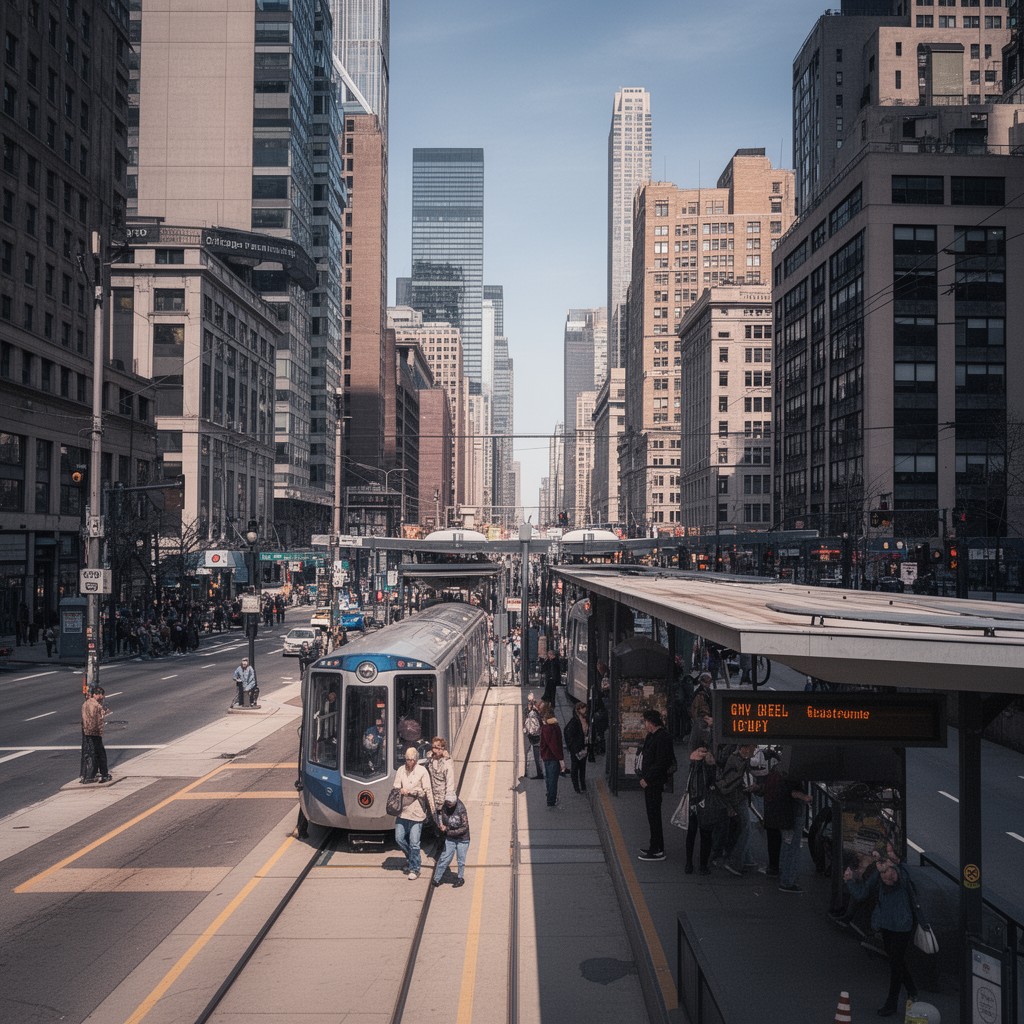 AI-generated illustration of Chicago Transit Authority
