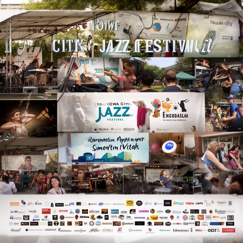 AI-generated illustration of Iowa City Jazz Festival