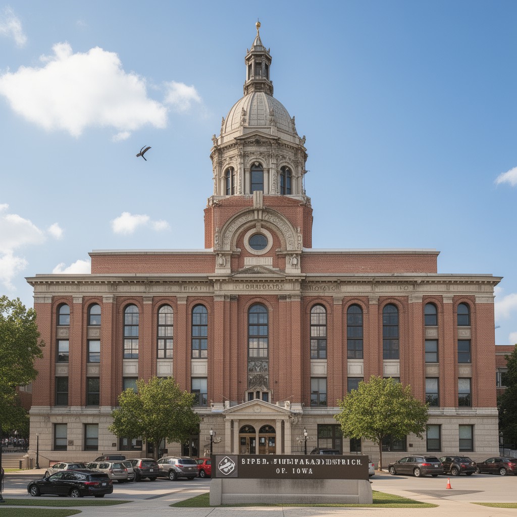 AI-generated illustration of Sixth Judicial District of Iowa