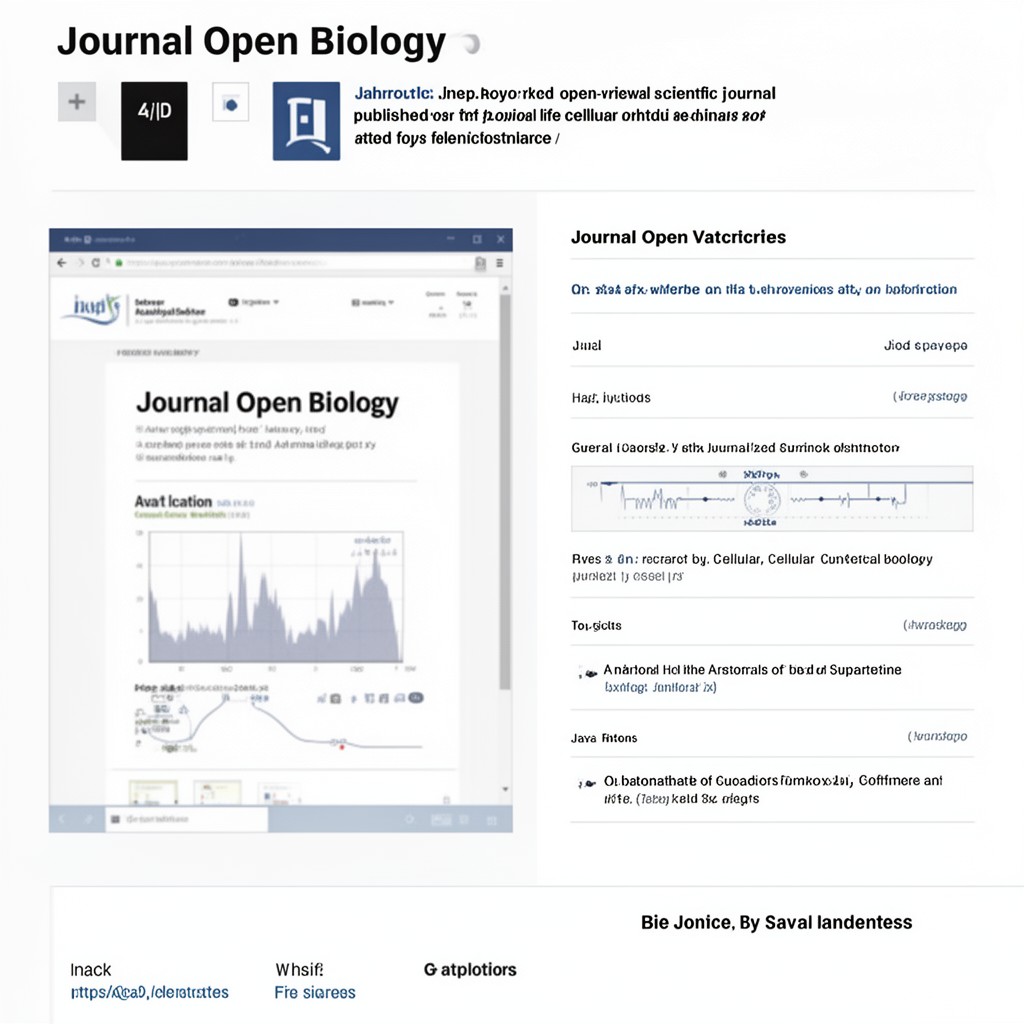 AI-generated illustration of Journal Open Biology