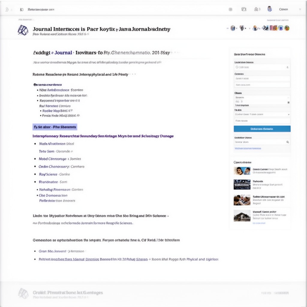 AI-generated illustration of Journal Interface