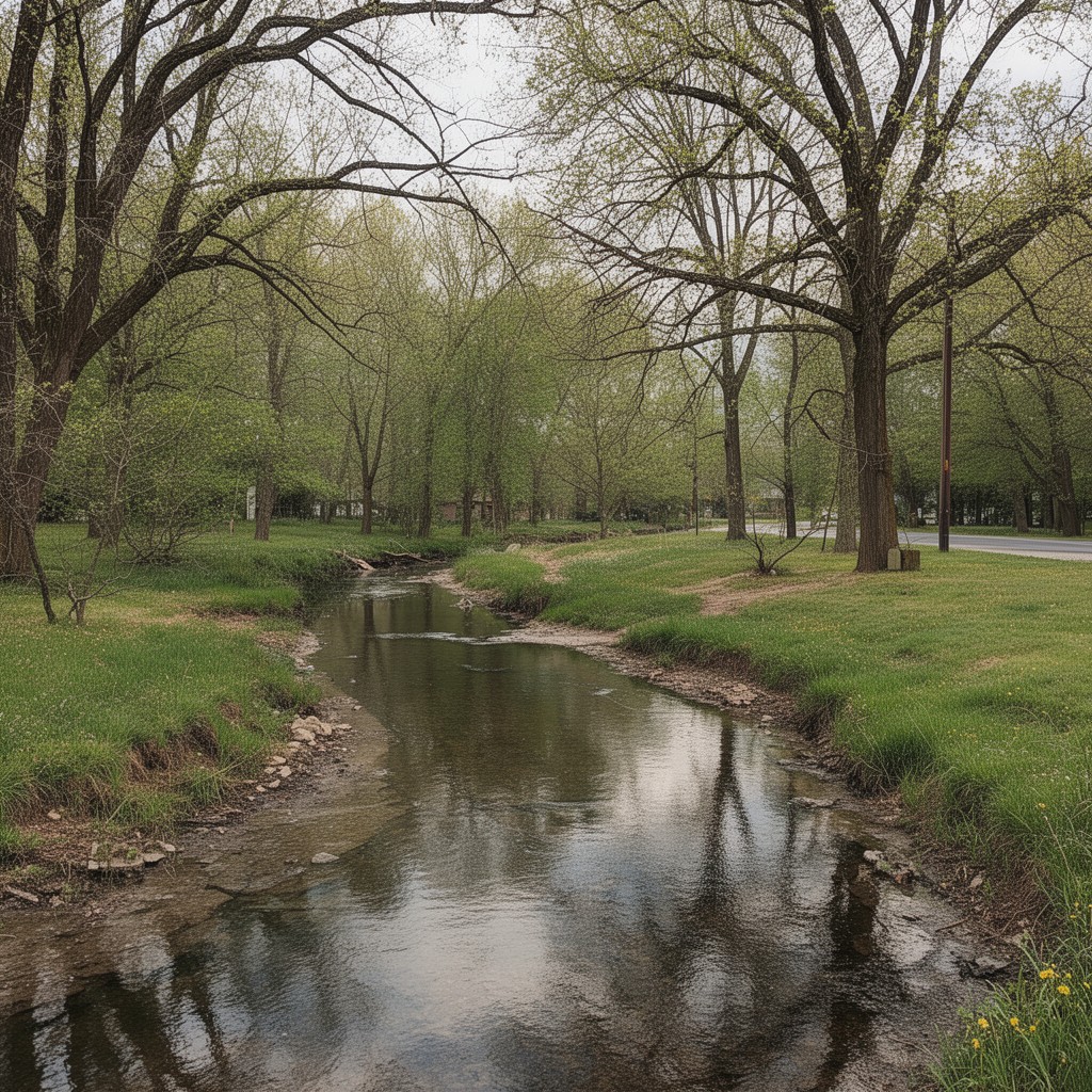 AI-generated illustration of Wapsinonoc Creek