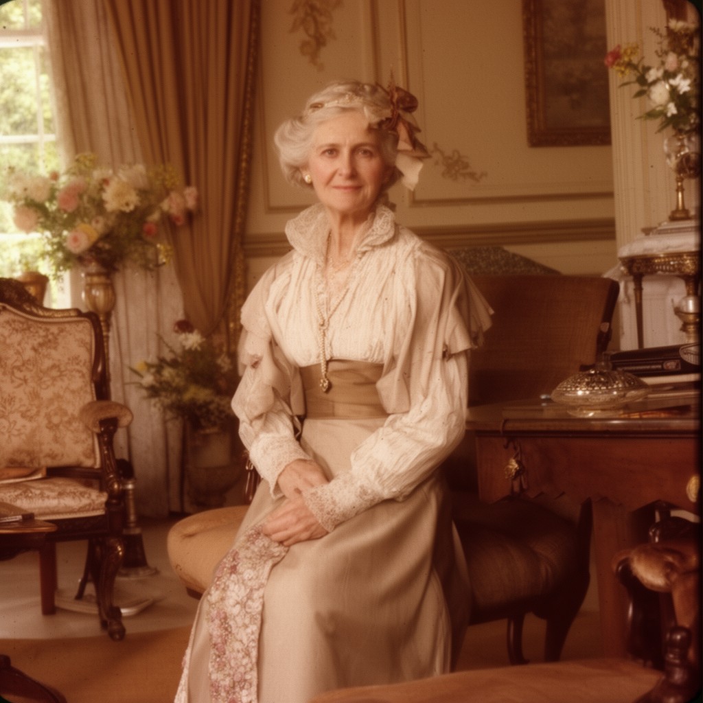 AI-generated illustration of Lady Alice Montagu Douglas Scott
