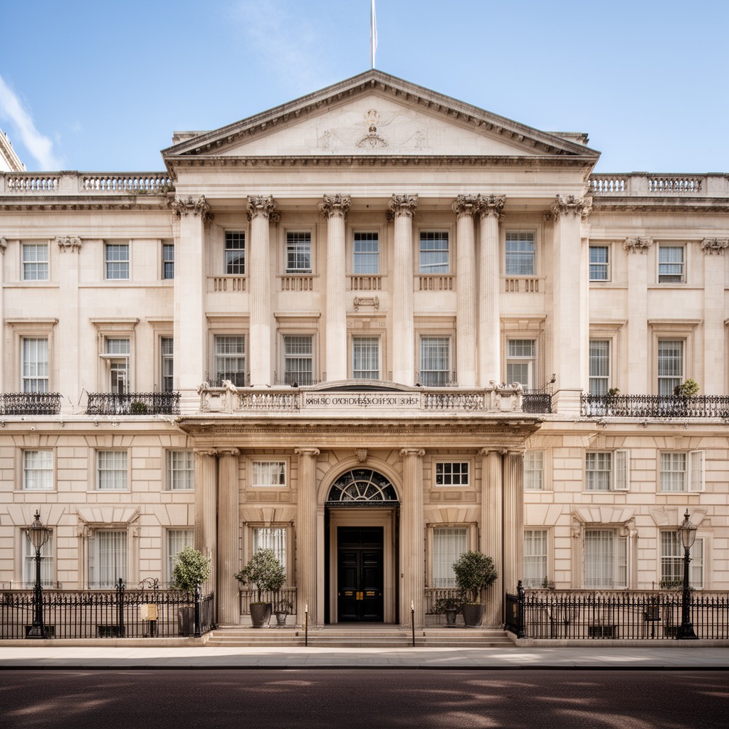 AI-generated illustration of 6–9 Carlton House Terrace