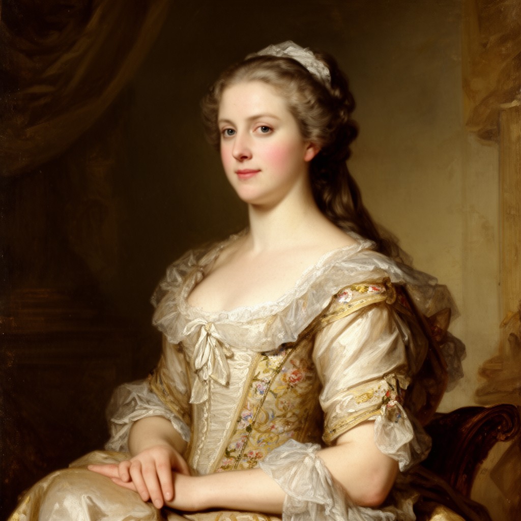 AI-generated illustration of Elizabeth Churchill