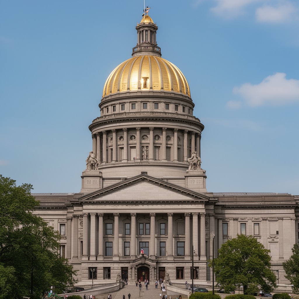 AI-generated illustration of Connecticut State Capitol