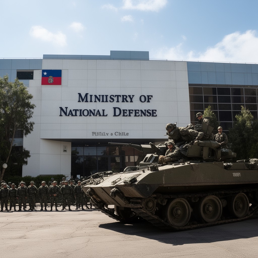 AI-generated illustration of Ministry of National Defense of Chile