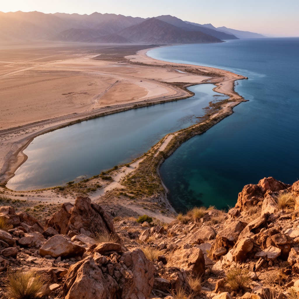 AI-generated illustration of Gulf of California