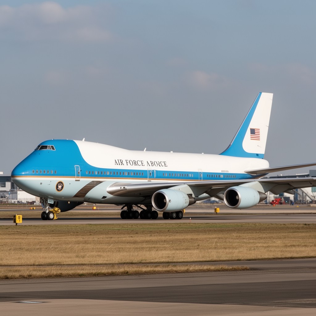 AI-generated illustration of Air Force One