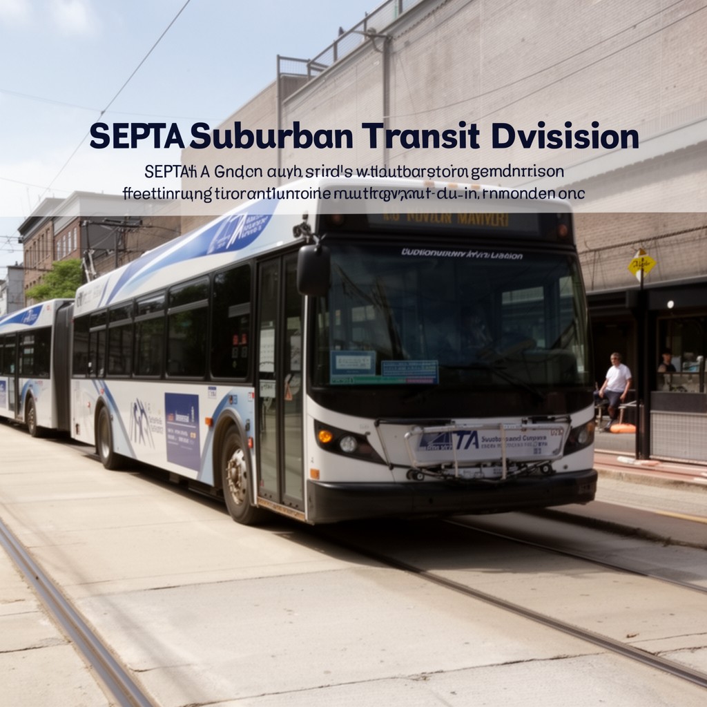 AI-generated illustration of SEPTA Suburban Transit Division