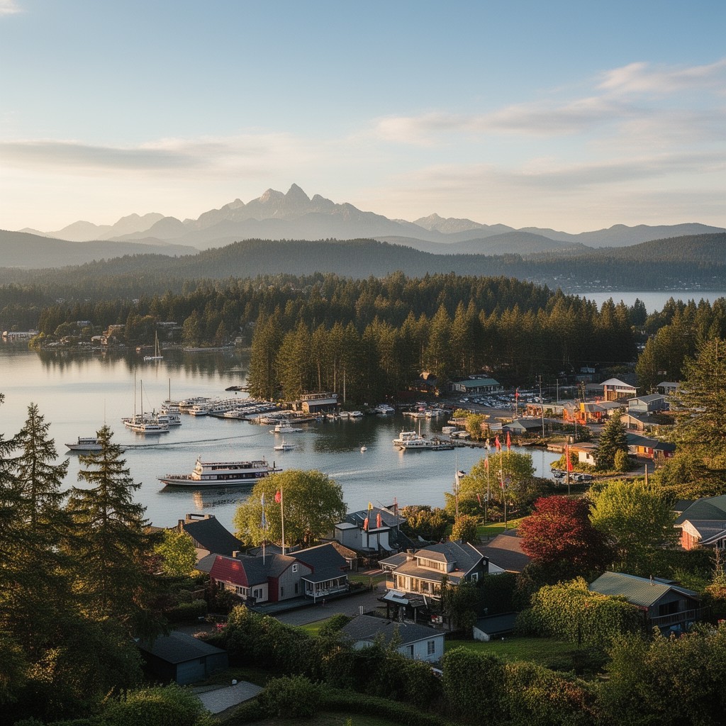 AI-generated illustration of Vashon Island