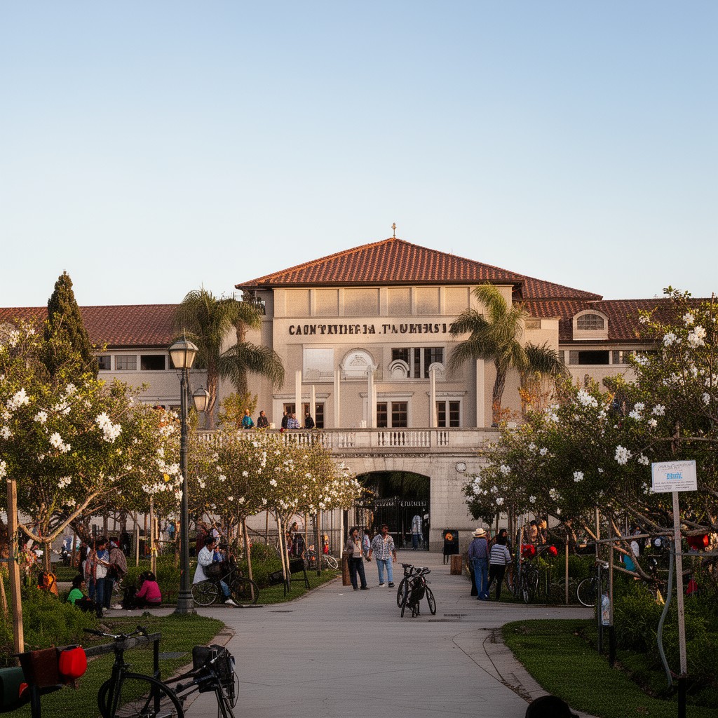 AI-generated illustration of California State University, Fresno