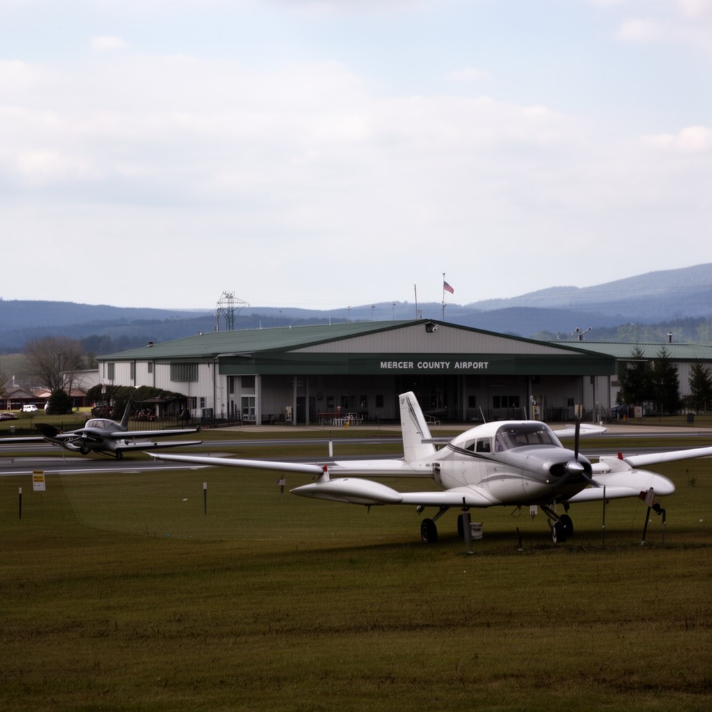 AI-generated illustration of Mercer County Airport