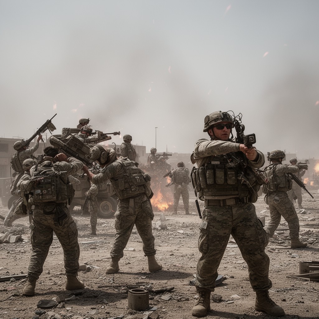 AI-generated illustration of Second Battle of Fallujah