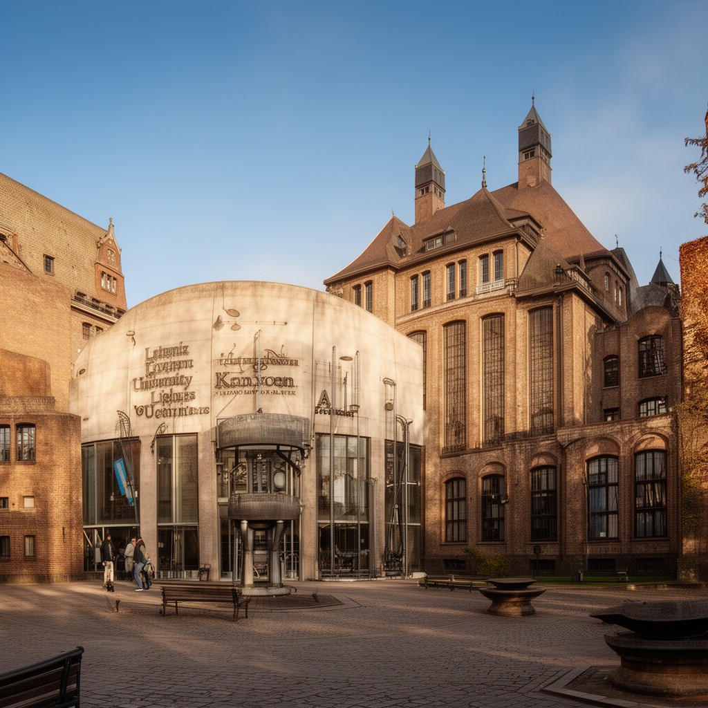 AI-generated illustration of Leibniz University Hannover