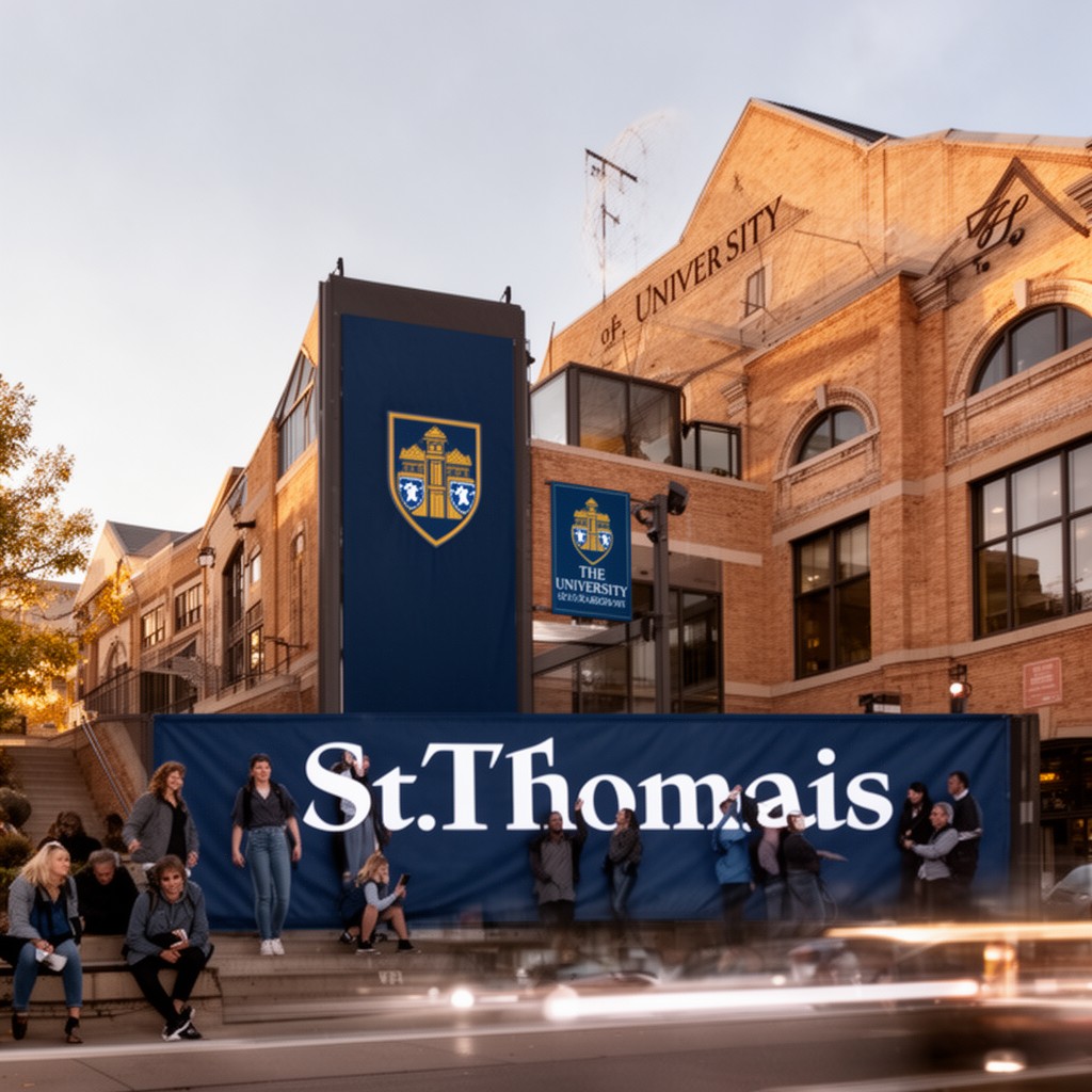 AI-generated illustration of University of St. Thomas