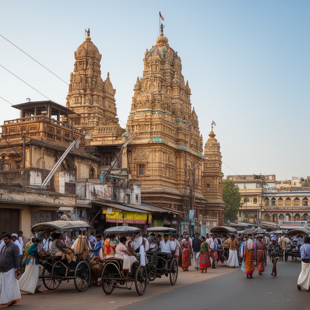 AI-generated illustration of Madurai