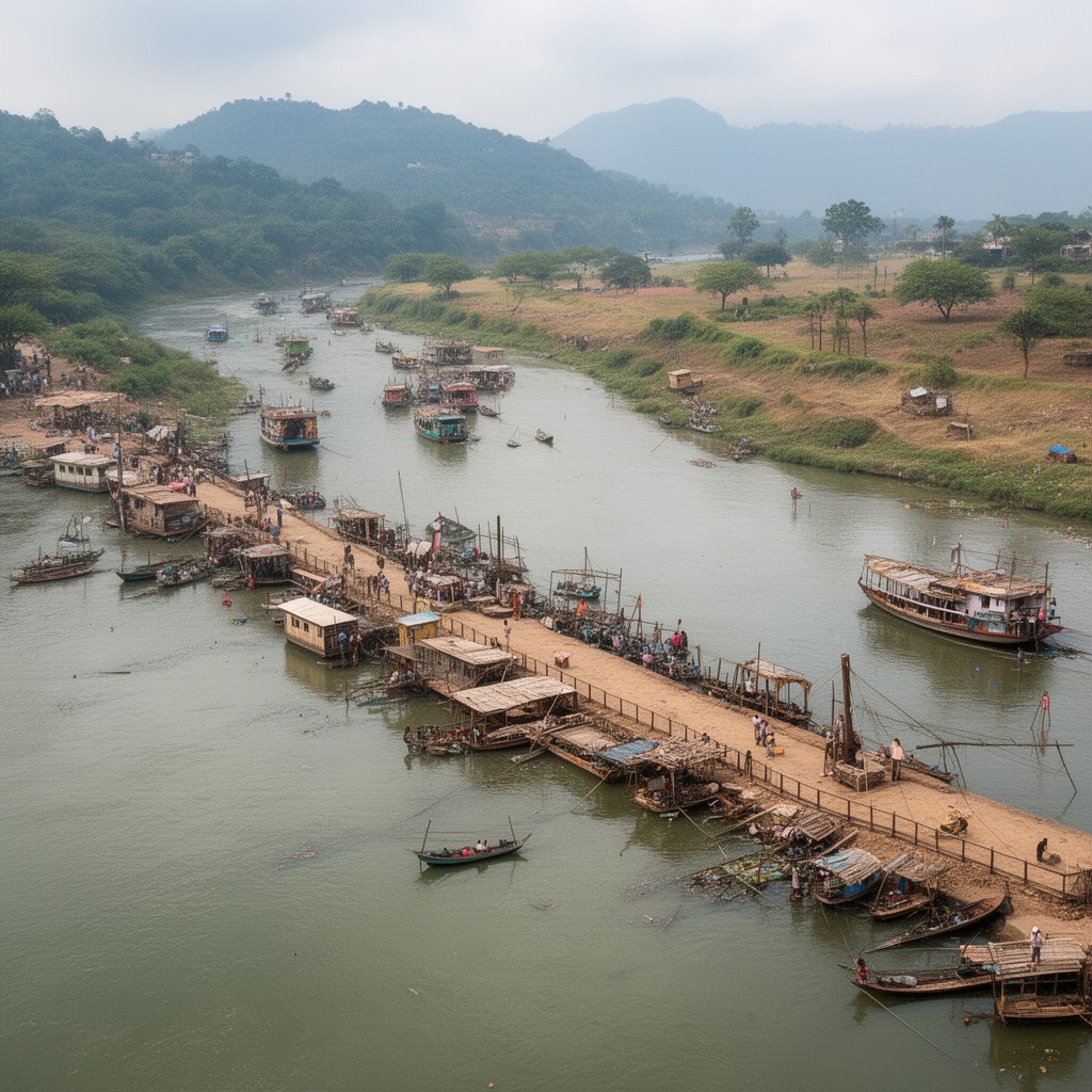AI-generated illustration of Kistna River
