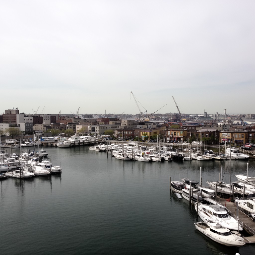 AI-generated illustration of Sheepshead Bay