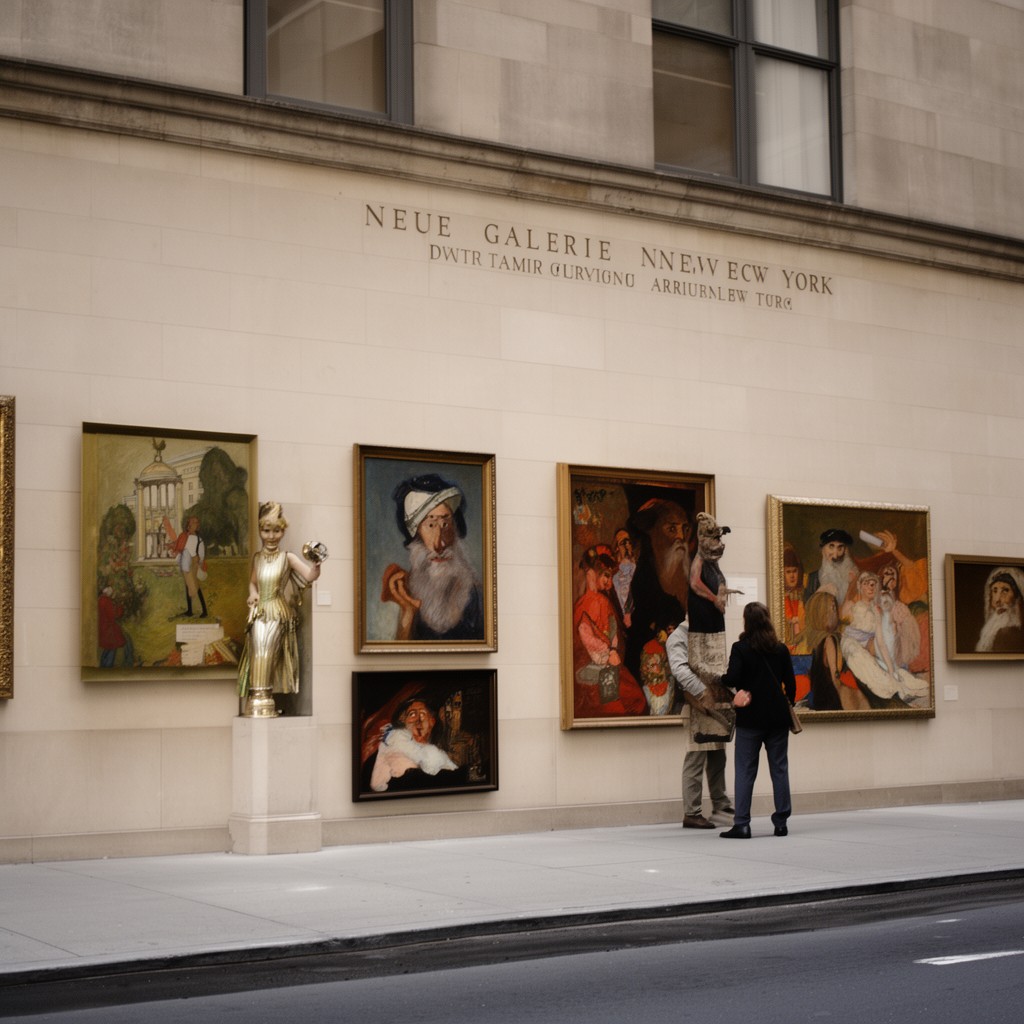 AI-generated illustration of Neue Galerie New York