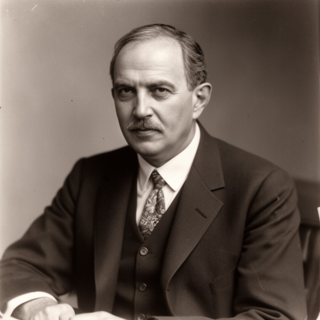 AI-generated illustration of Joel Elias Spingarn