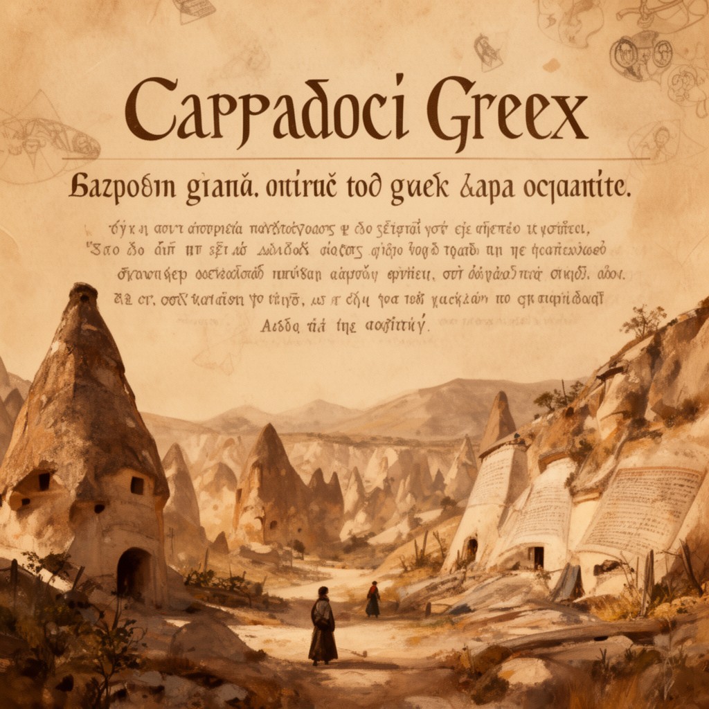 AI-generated illustration of Cappadocian Greek