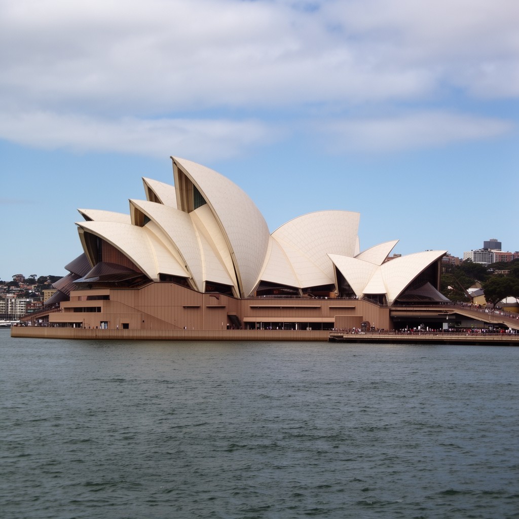 AI-generated illustration of Sydney Opera House