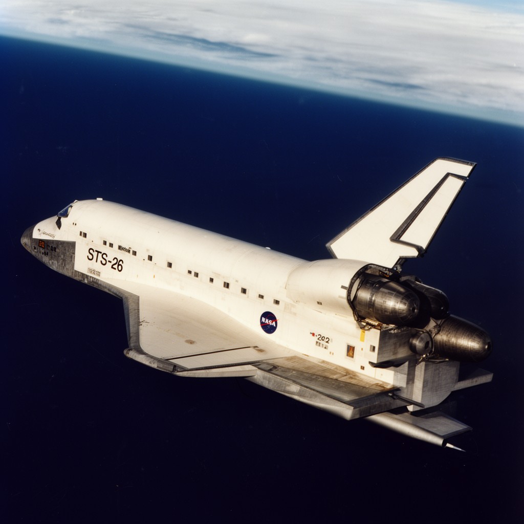 AI-generated illustration of STS-26
