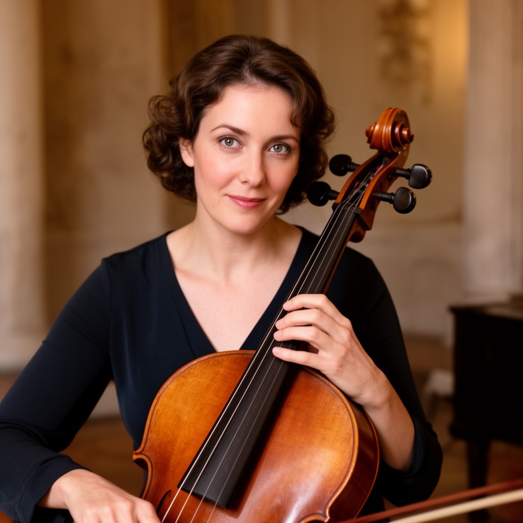AI-generated illustration of Jacqueline du Pré