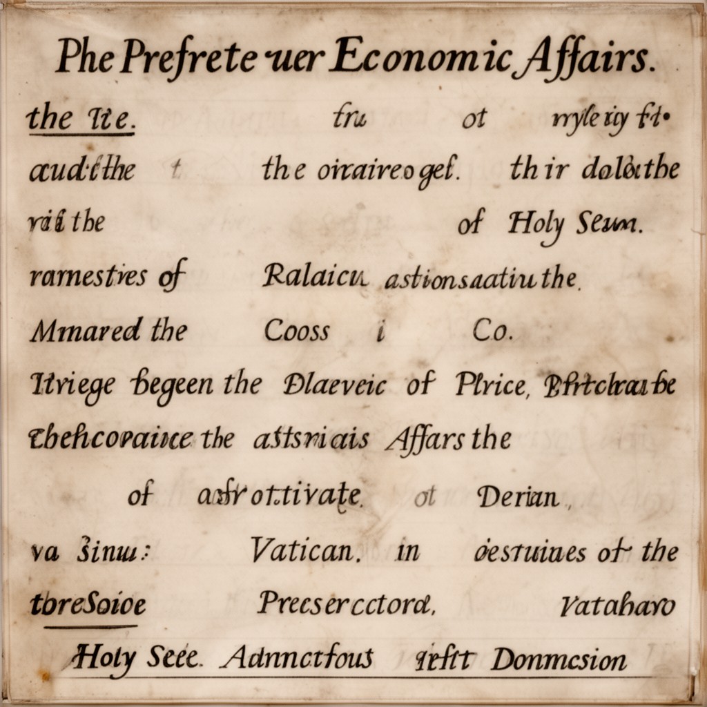 AI-generated illustration of Prefecture for the Economic Affairs of the Holy See