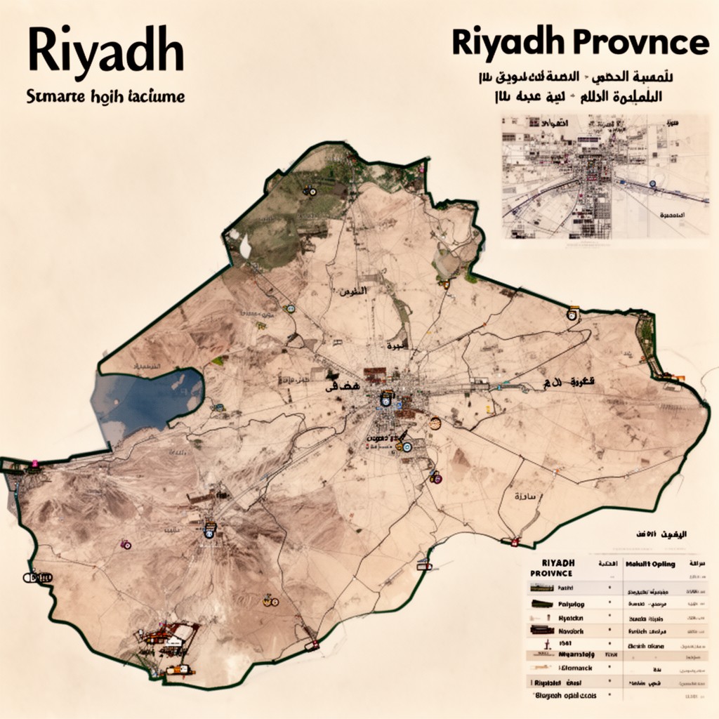 AI-generated illustration of Riyadh Province