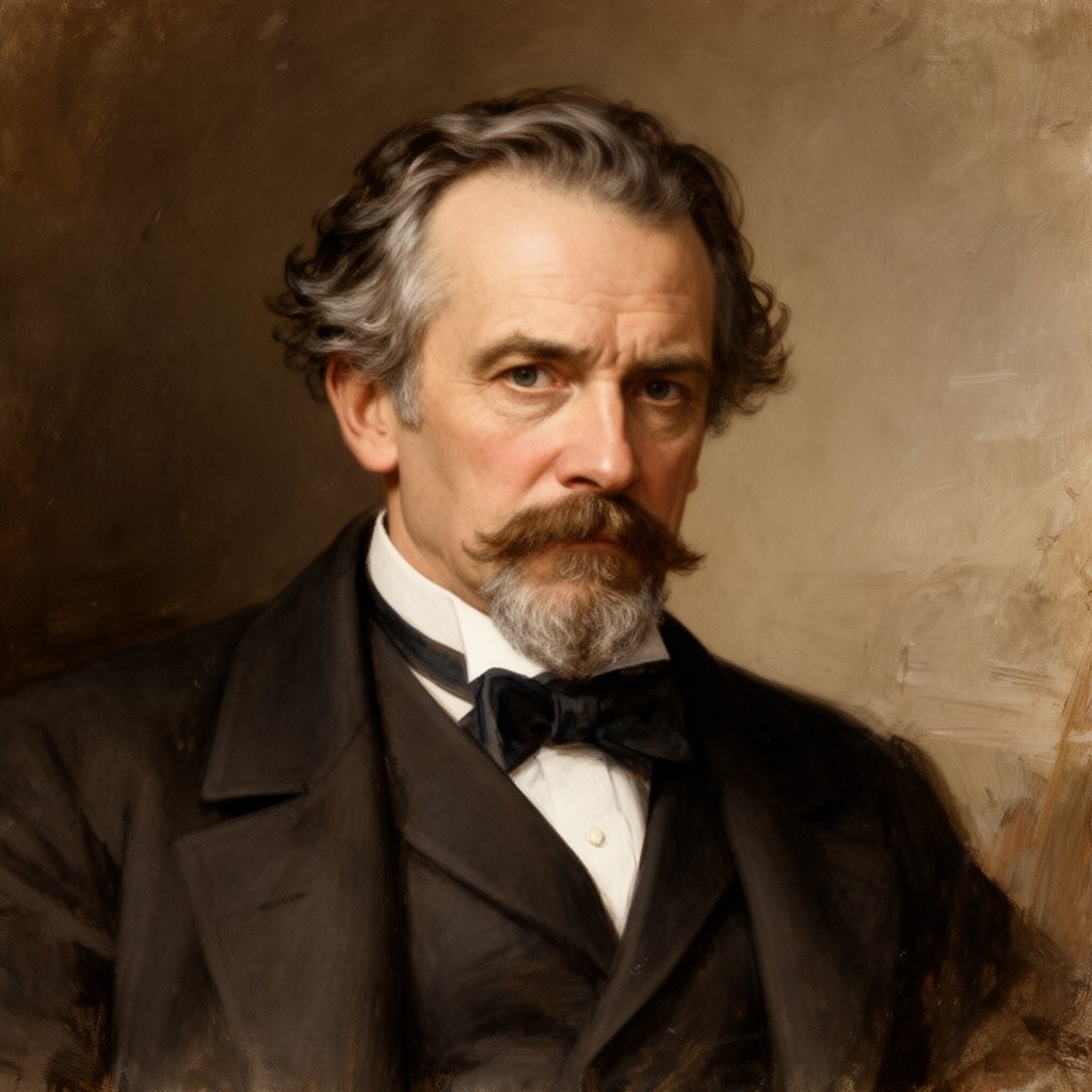 AI-generated illustration of Gustav Mahler