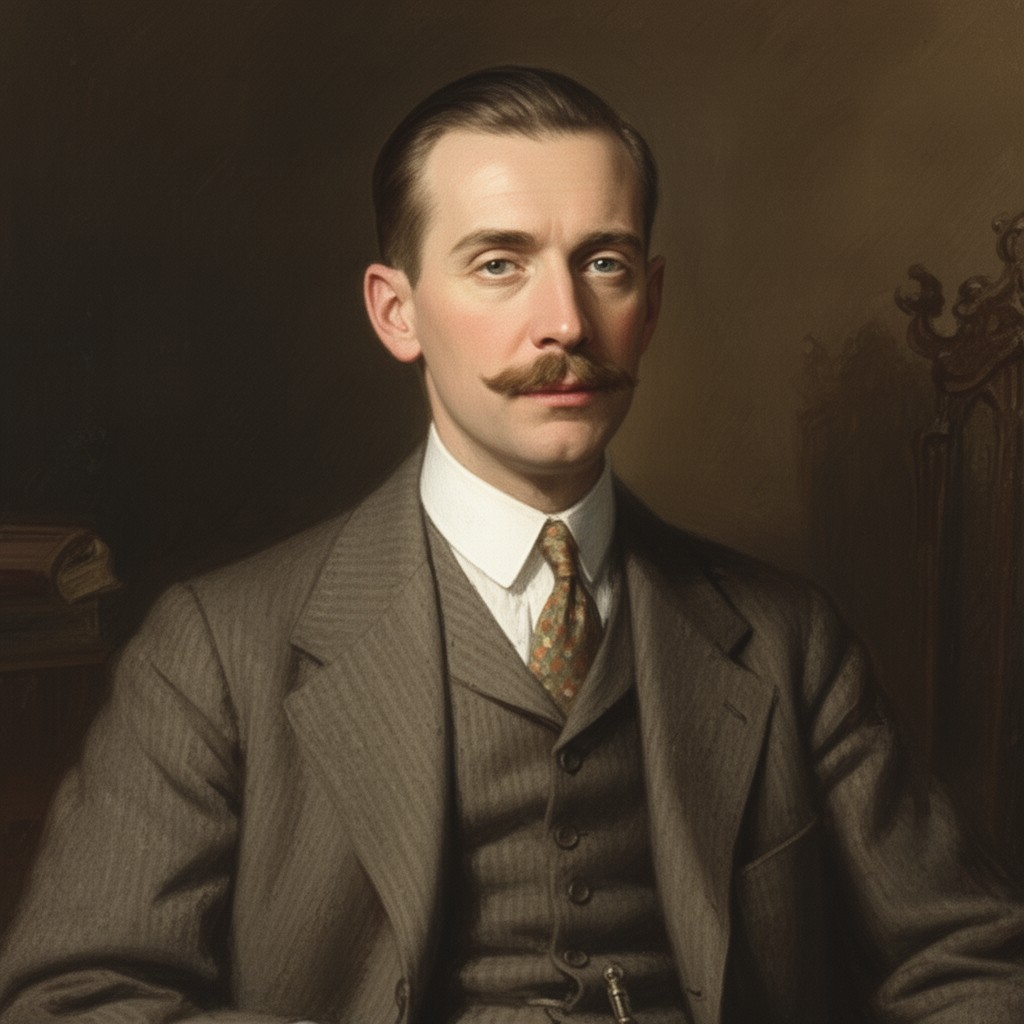 AI-generated illustration of P. G. Wodehouse