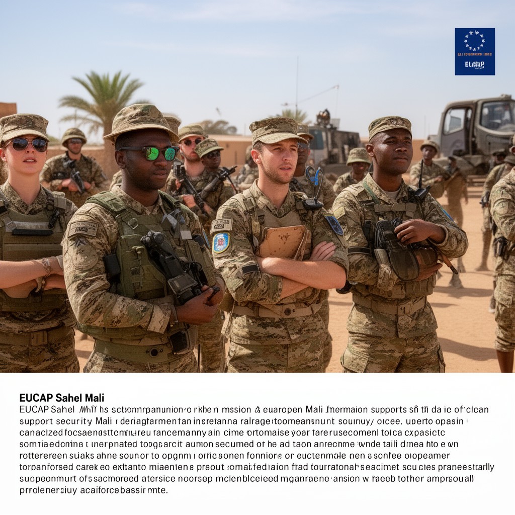 AI-generated illustration of EUCAP Sahel Mali
