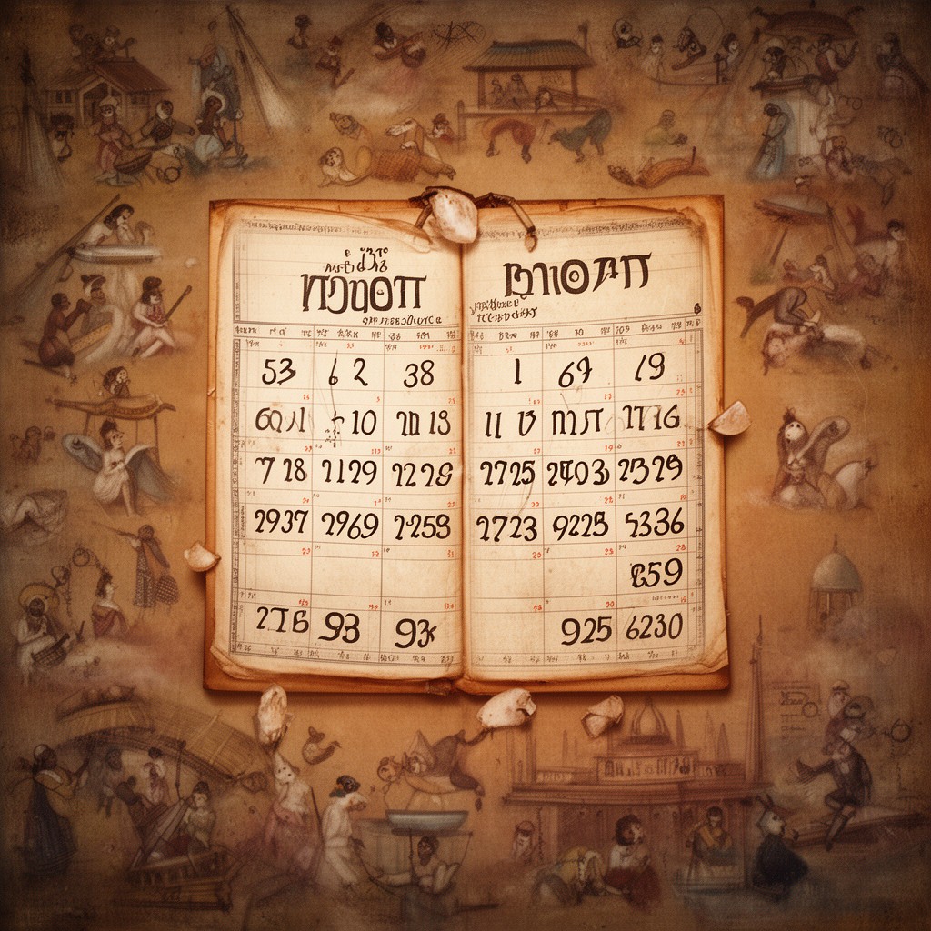 AI-generated illustration of Ethiopian calendar
