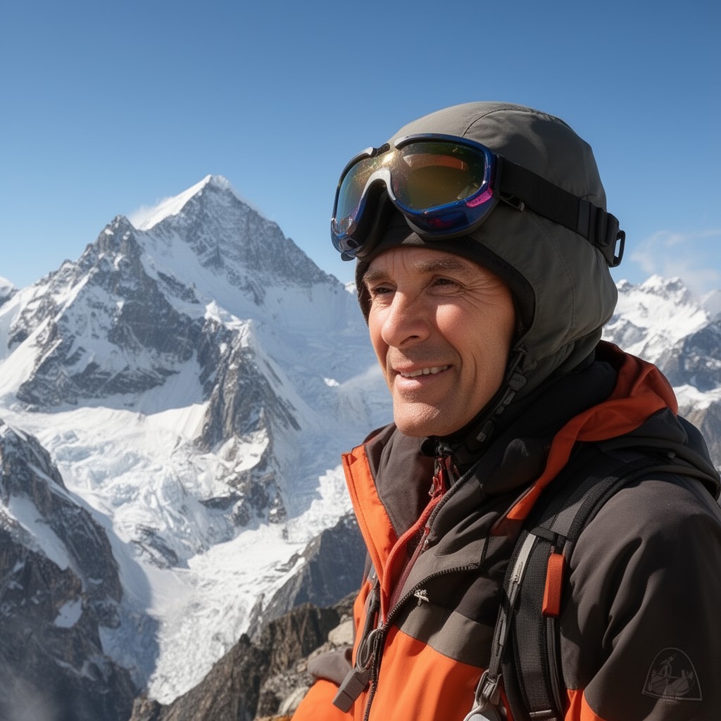 AI-generated illustration of Edmund Hillary