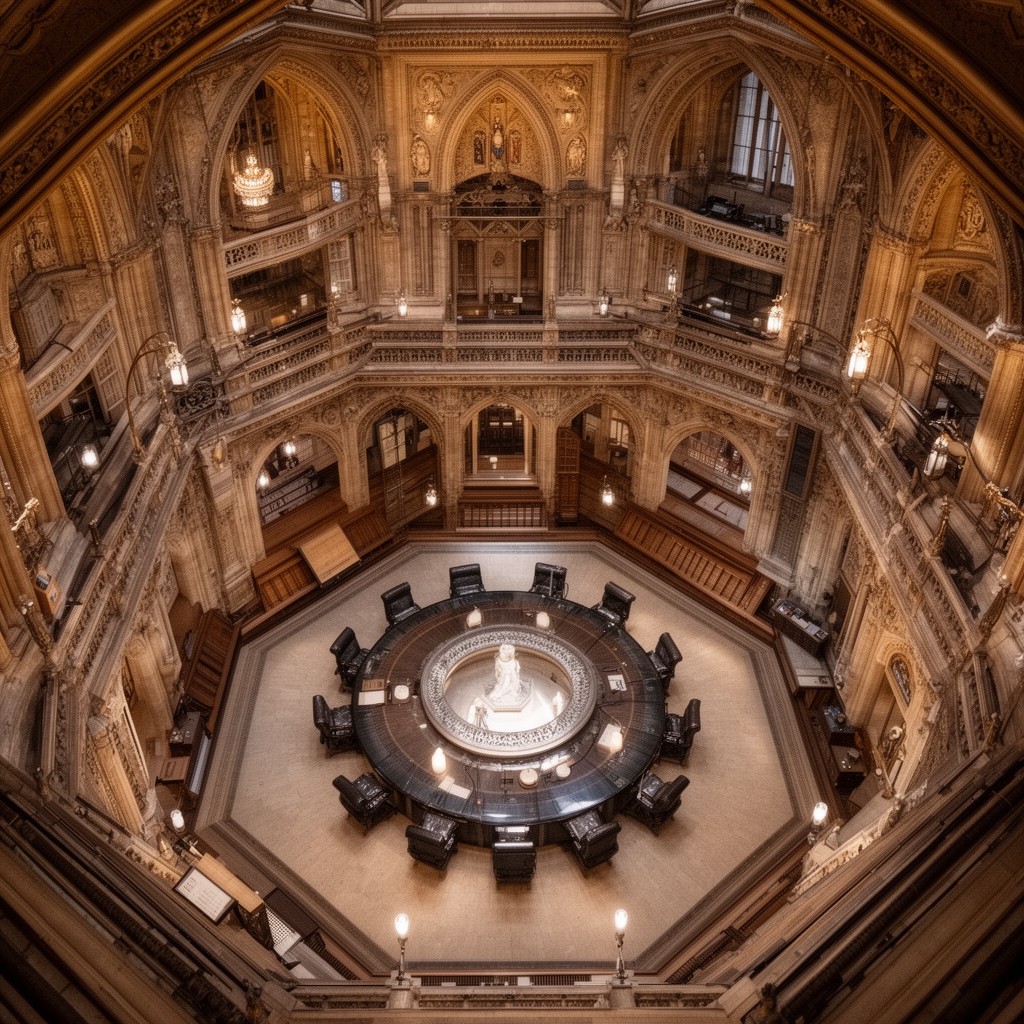 AI-generated illustration of Central Lobby
