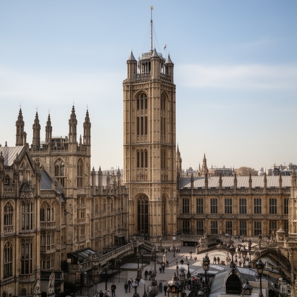 AI-generated illustration of Central Tower