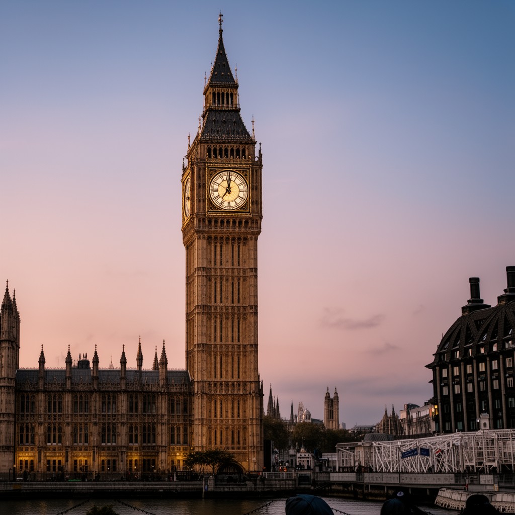 AI-generated illustration of Great Clock of Westminster