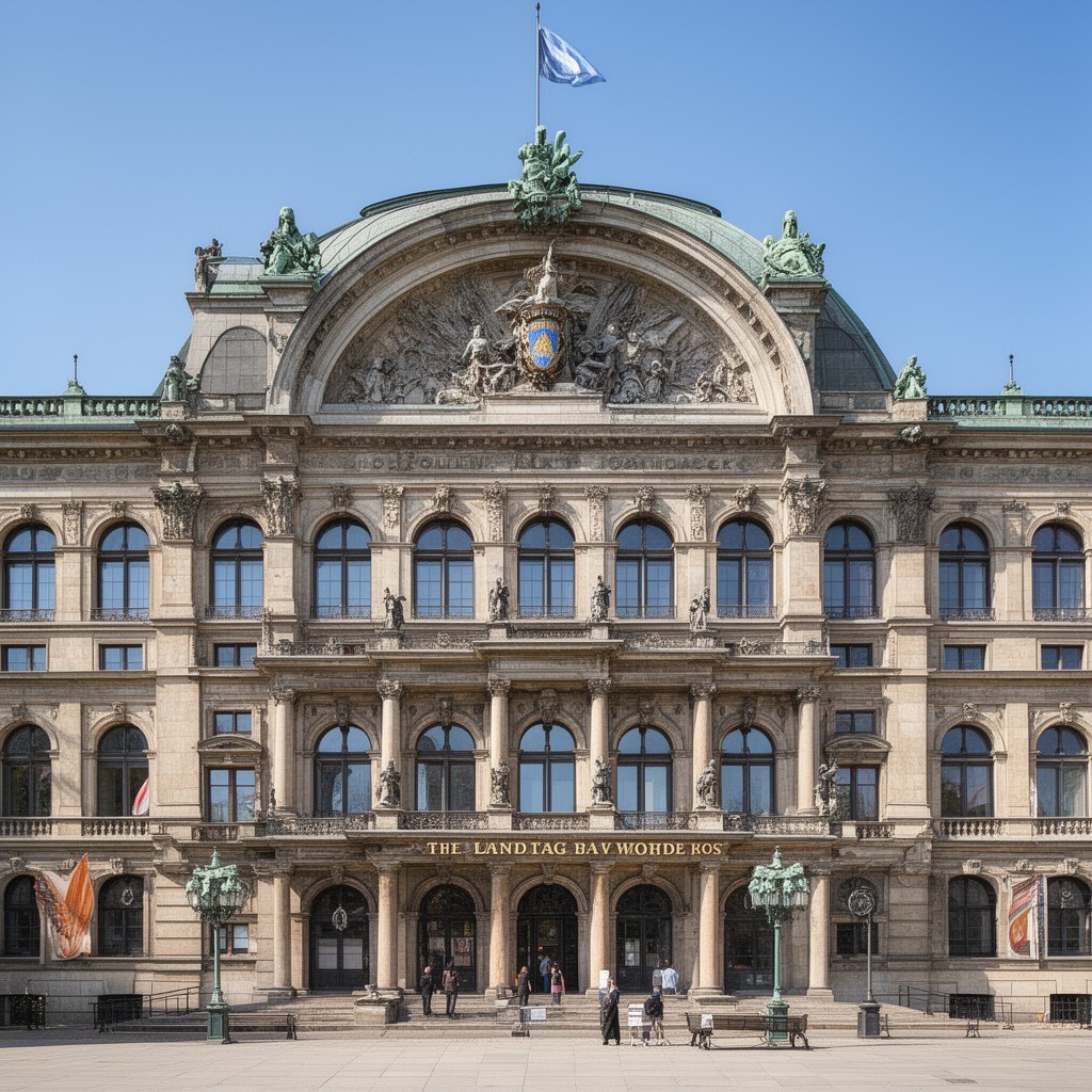 AI-generated illustration of Landtag of Bavaria