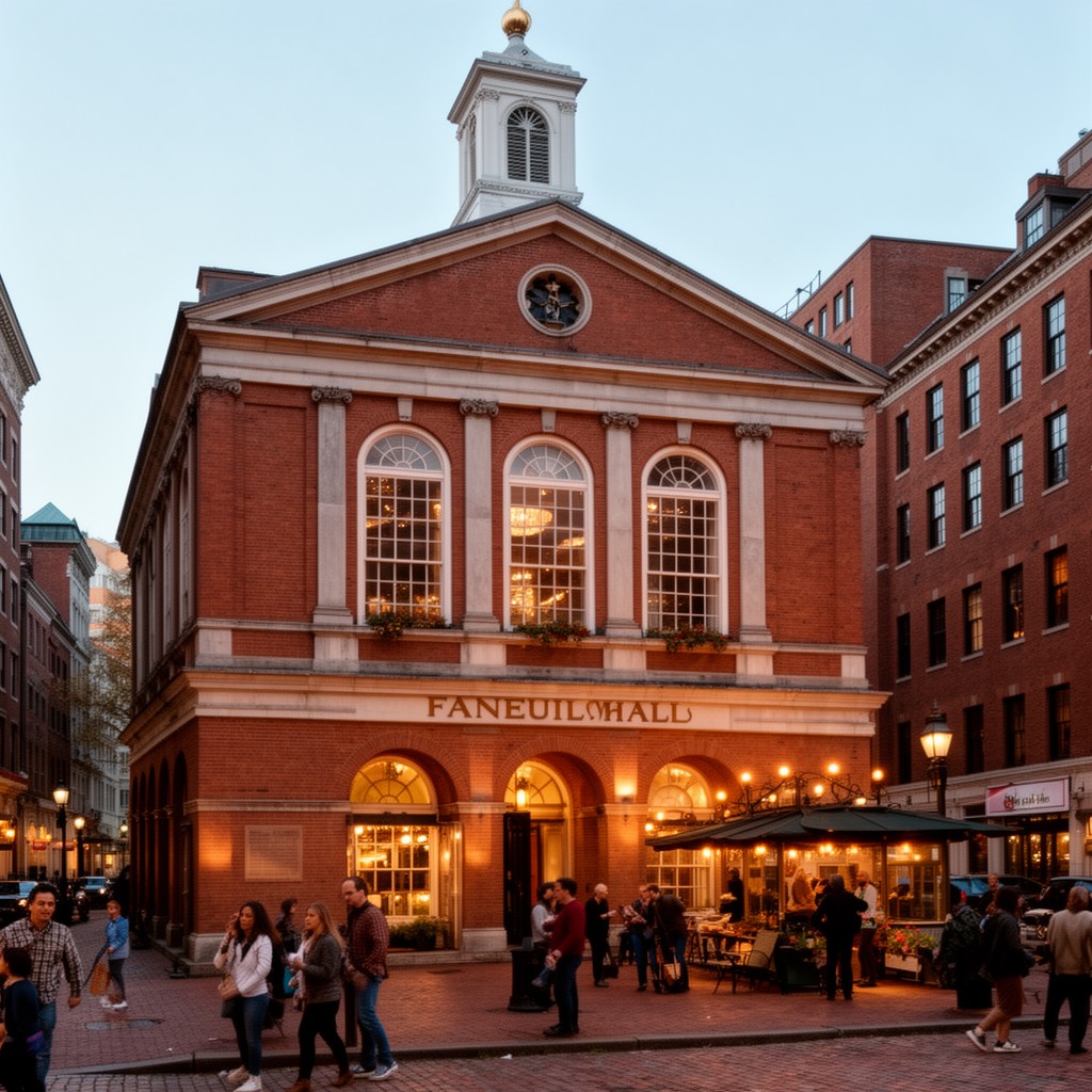 AI-generated illustration of Faneuil Hall