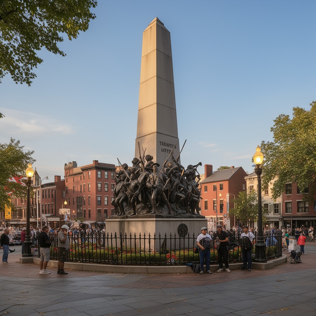 AI-generated illustration of Trenton Battle Monument