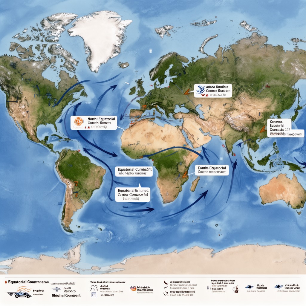 AI-generated illustration of Equatorial Countercurrent
