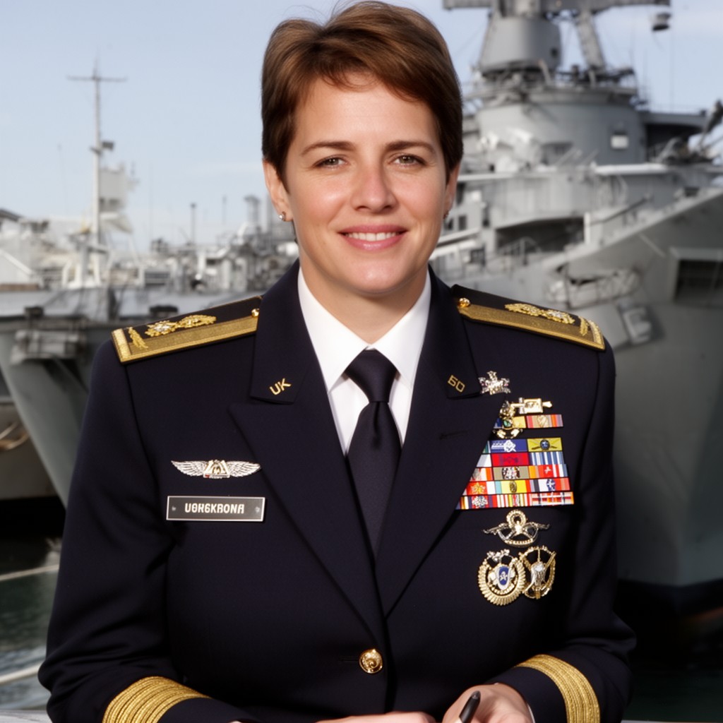 AI-generated illustration of Admiral Lisa M. Franchetti