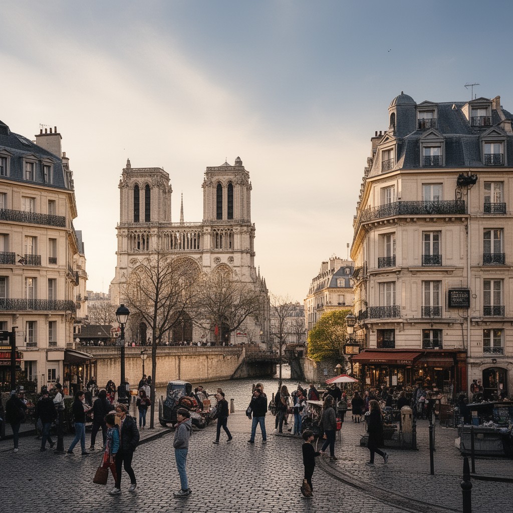 AI-generated illustration of 4th arrondissement of Paris