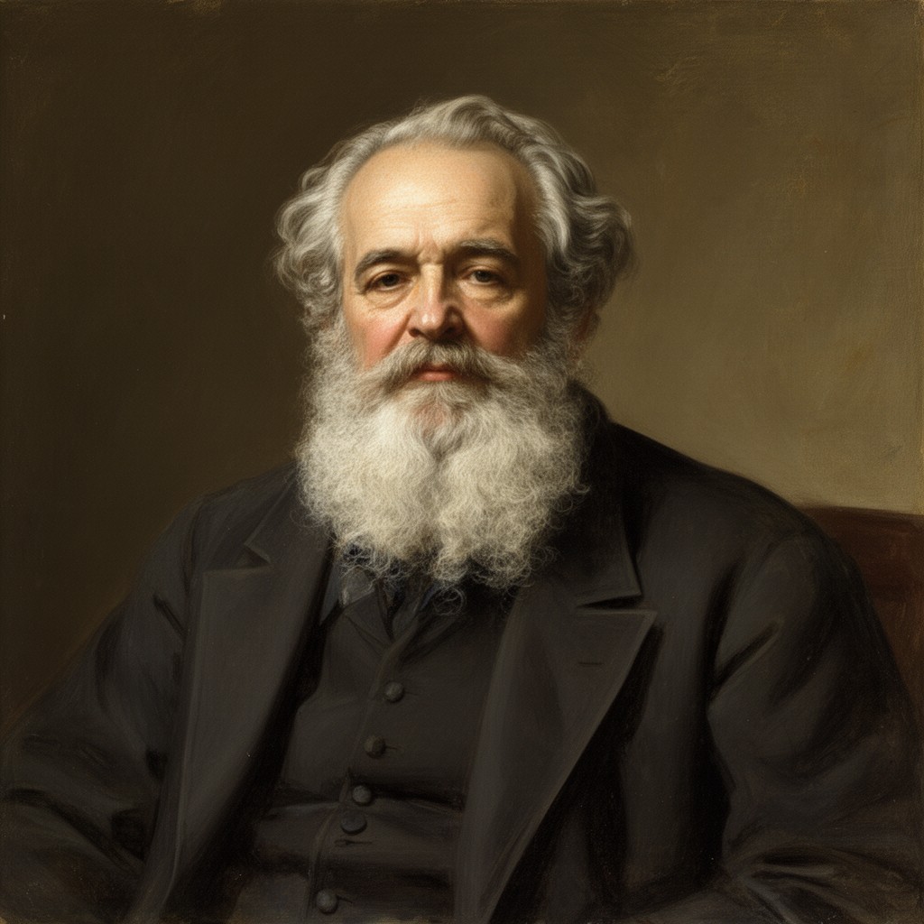 AI-generated illustration of Victor Hugo