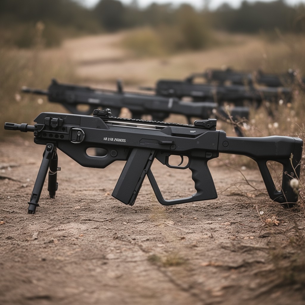 AI-generated illustration of FAMAS assault rifle