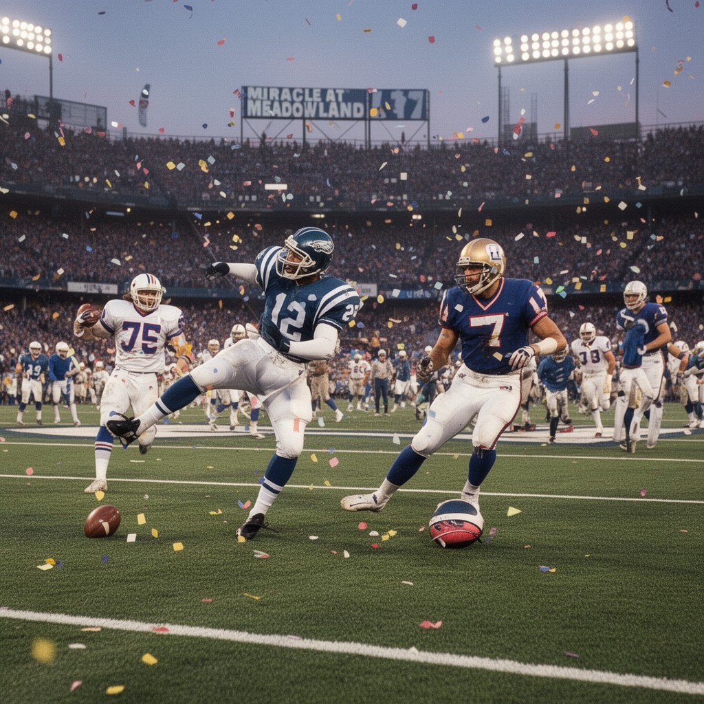 AI-generated illustration of Miracle at the Meadowlands